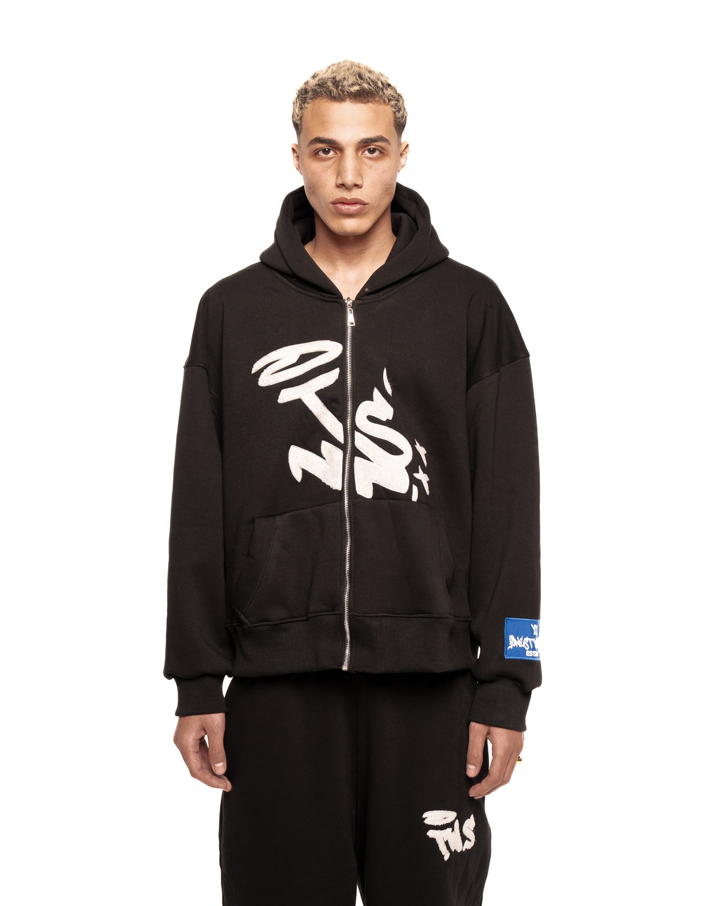 TWS black zipper