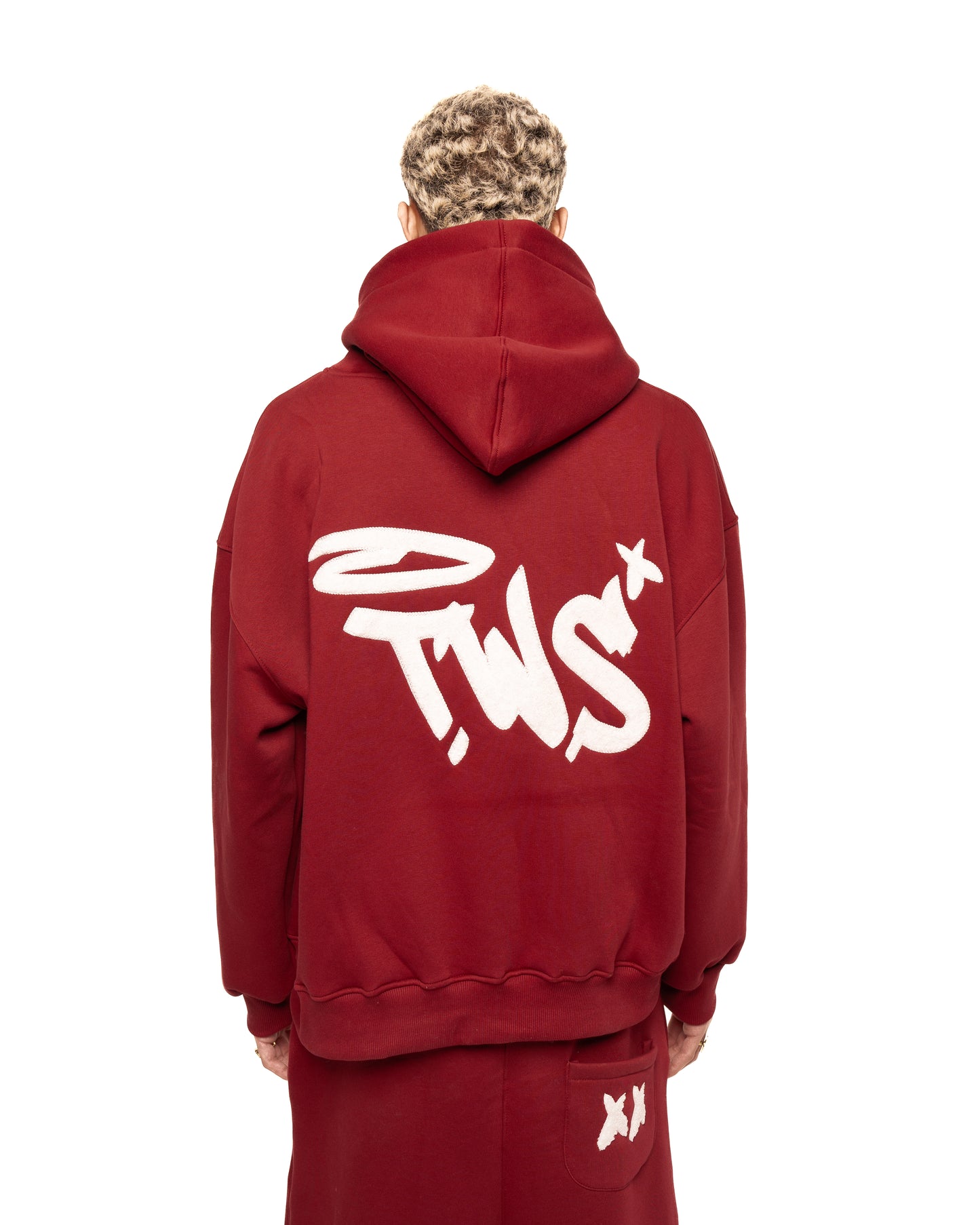 TWS burgundy zipper