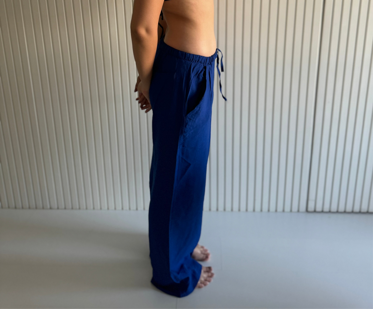 blue linen