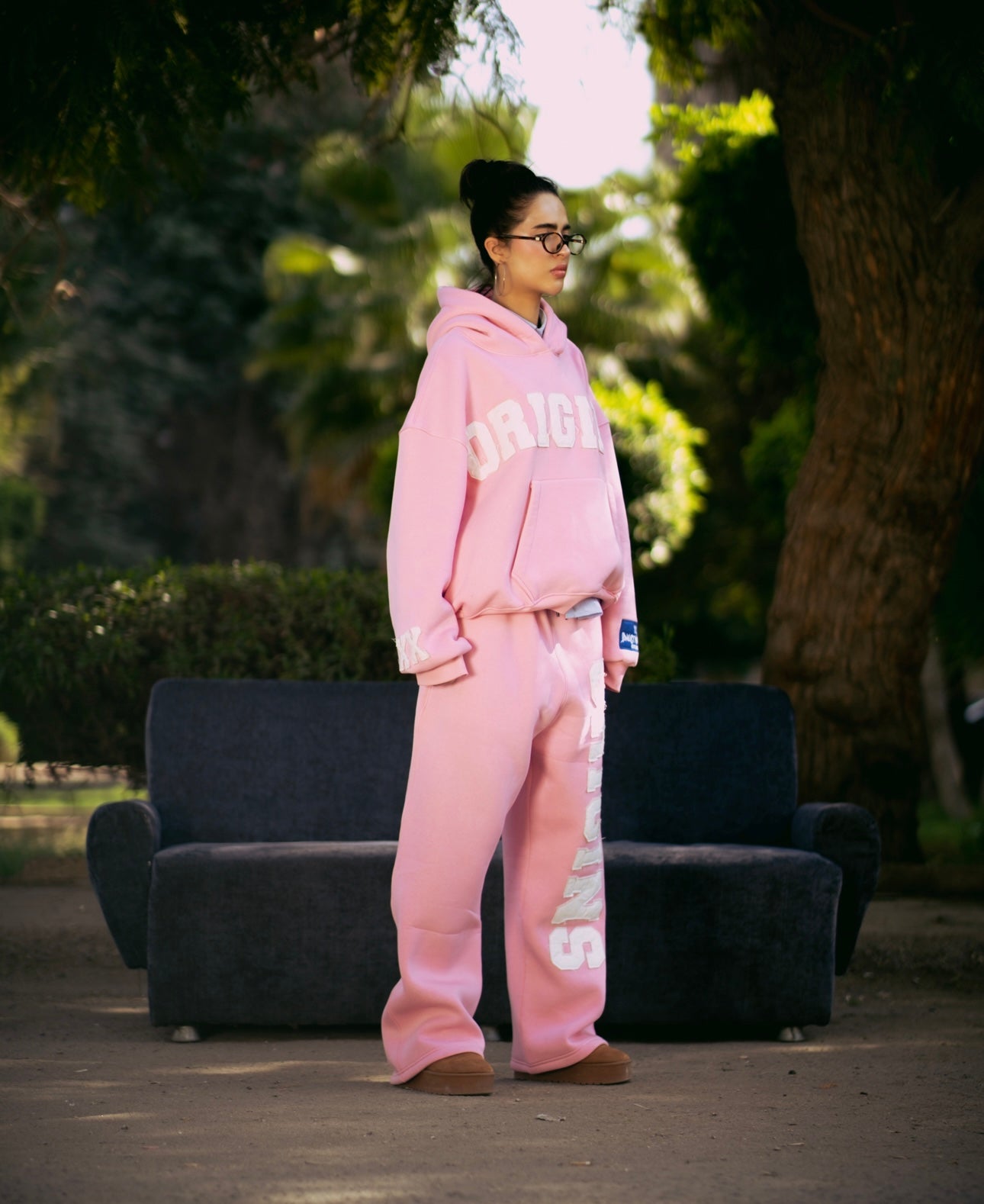 Origins pink hoodie