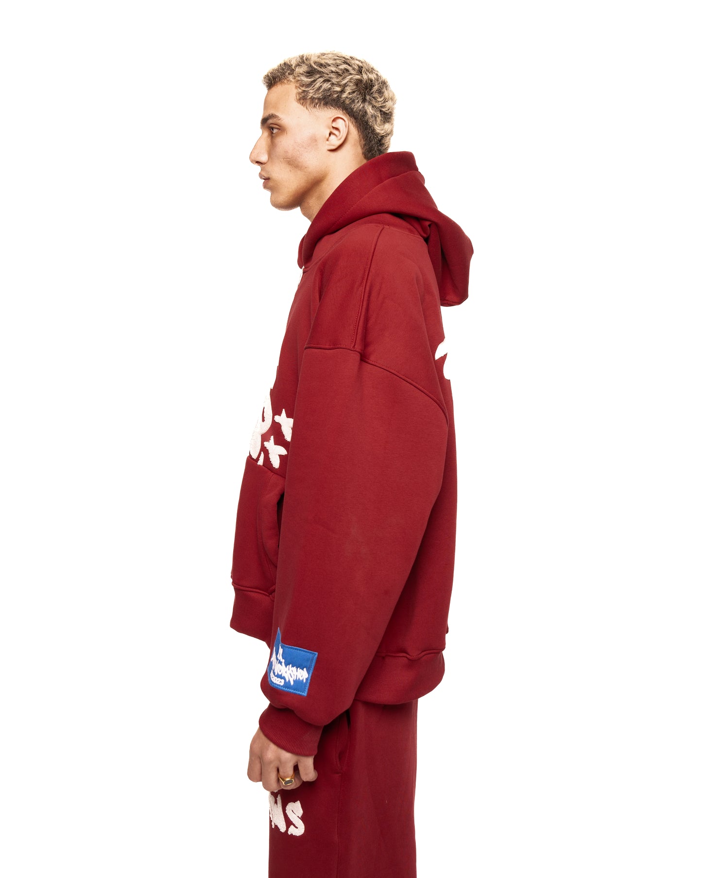TWS burgundy zipper