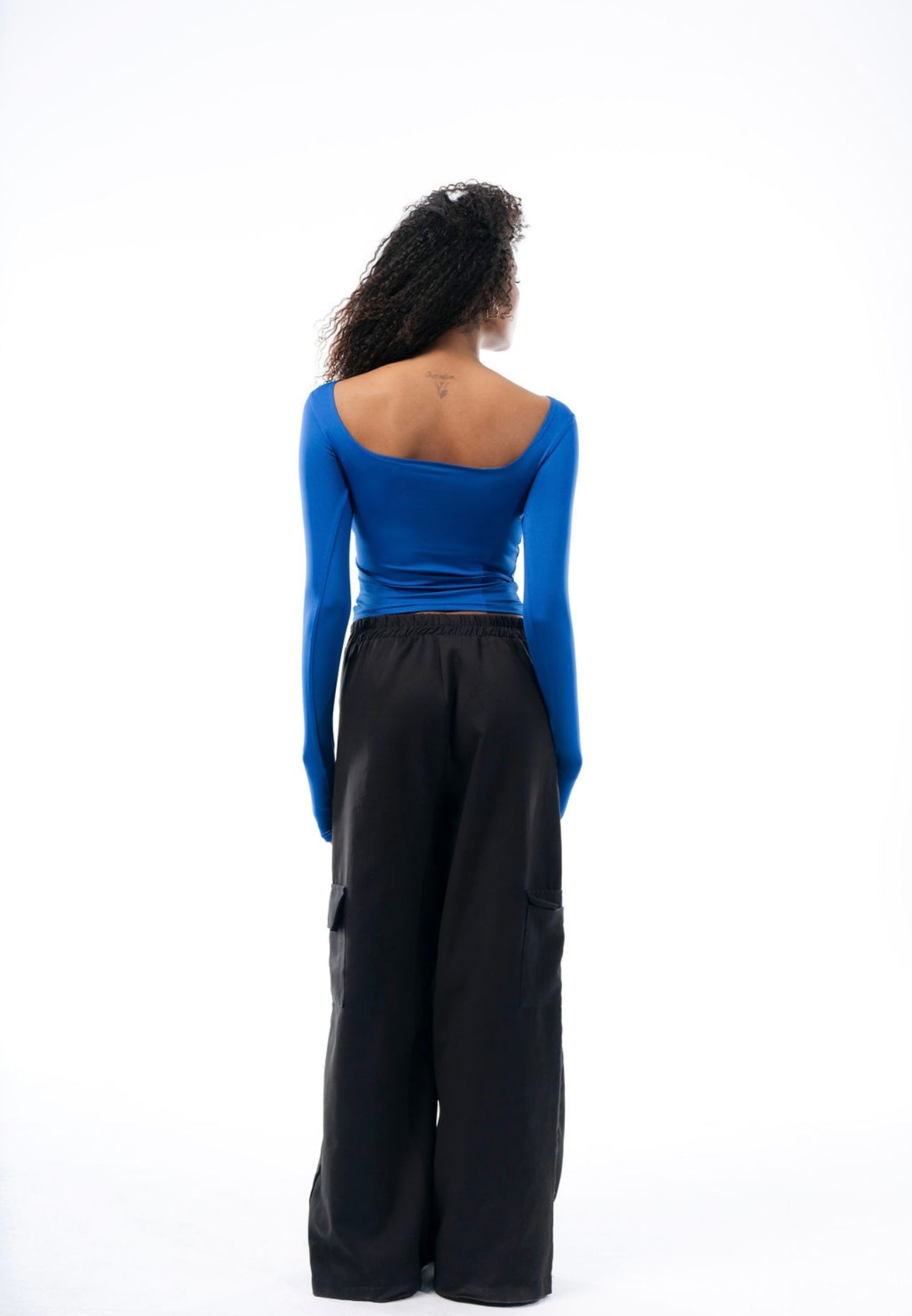 Blue backless OG long sleeves