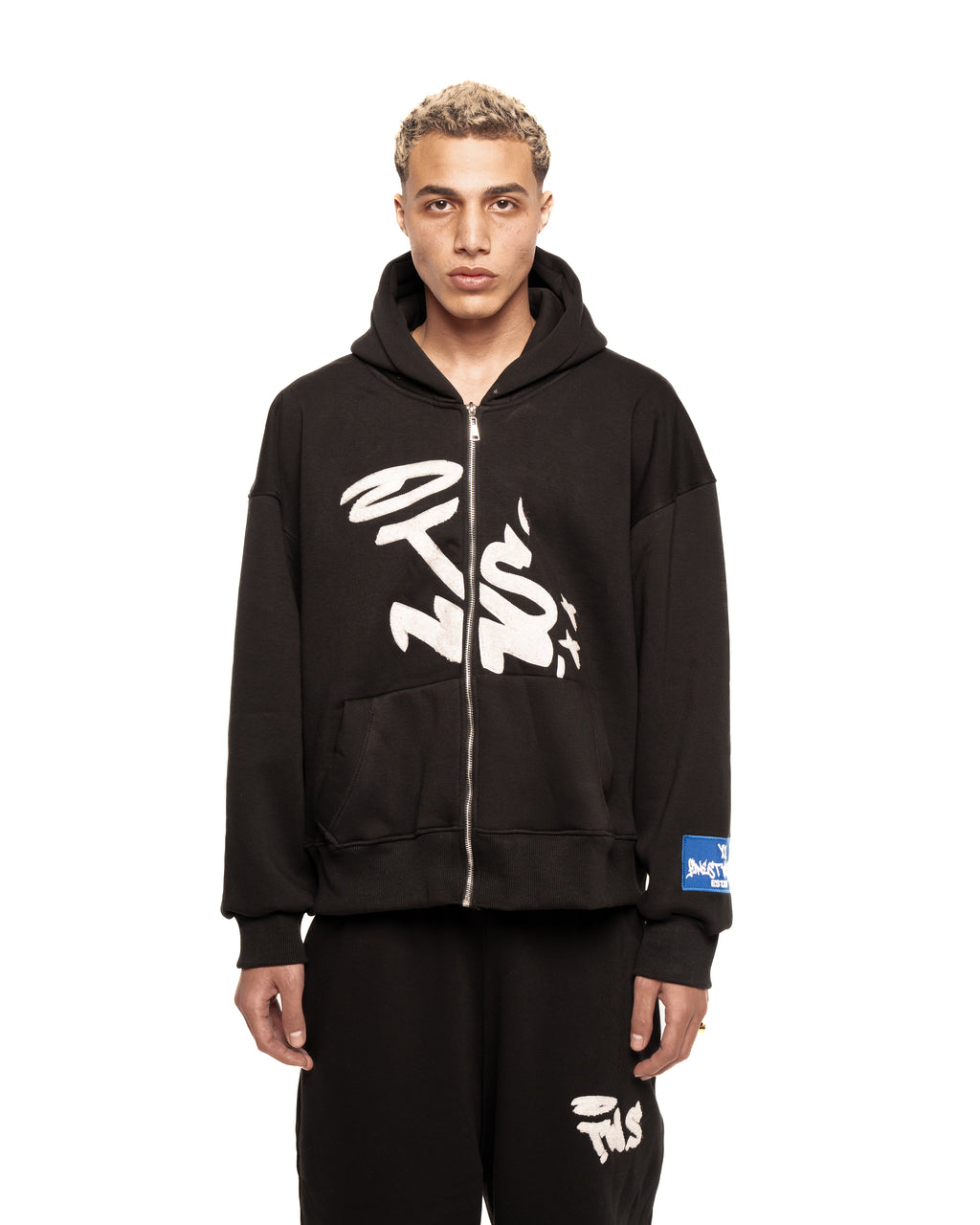 TWS black zipper