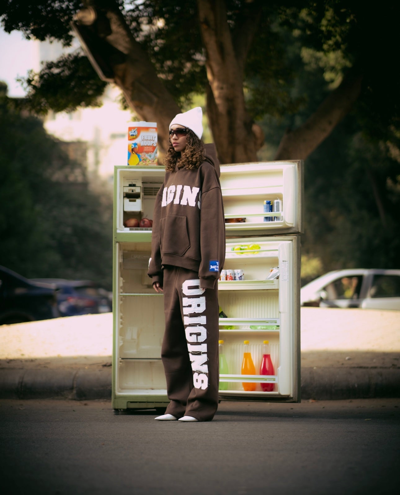 Origins brown hoodie