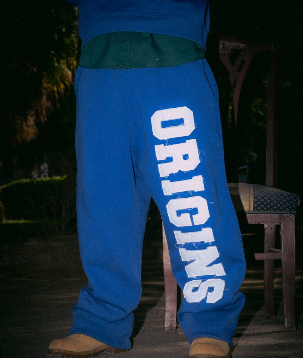 Origins blue sweatpants