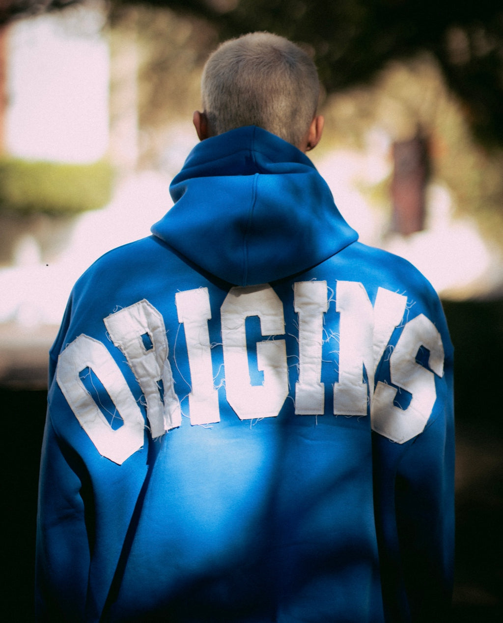 Origins blue hoodie