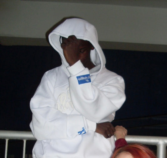 Drop V white hoodie
