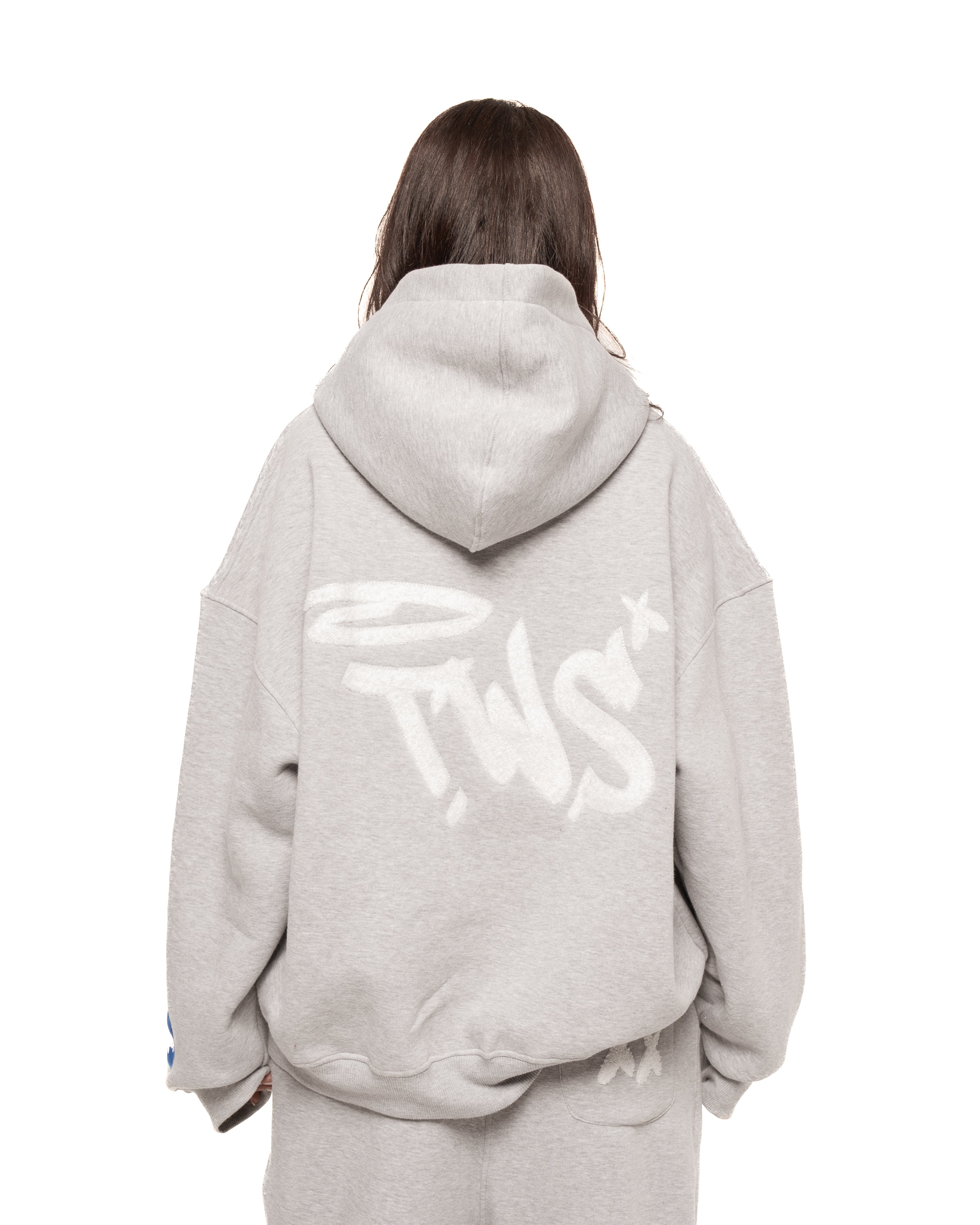 TWS gray zipper