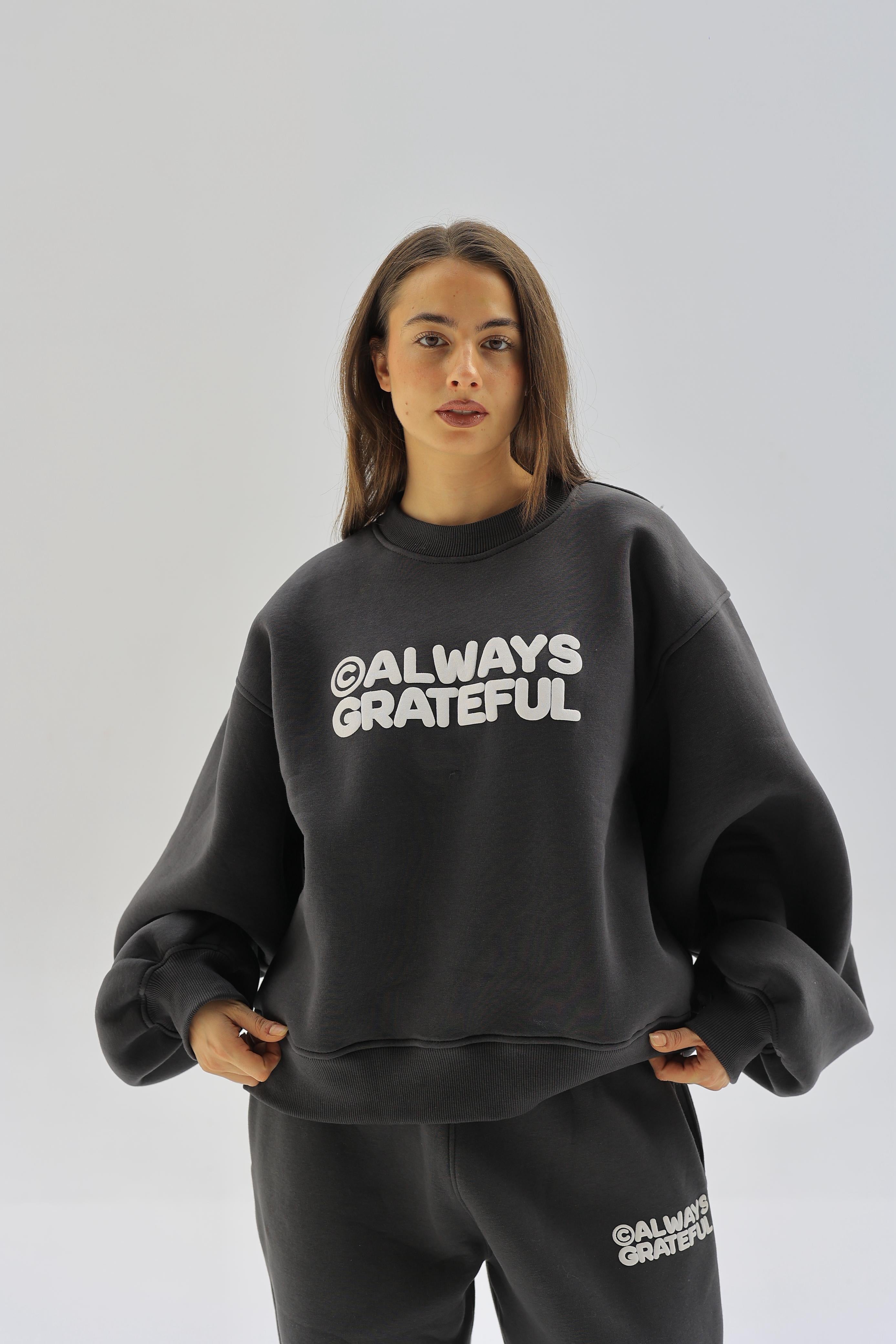Always grateful crewneck