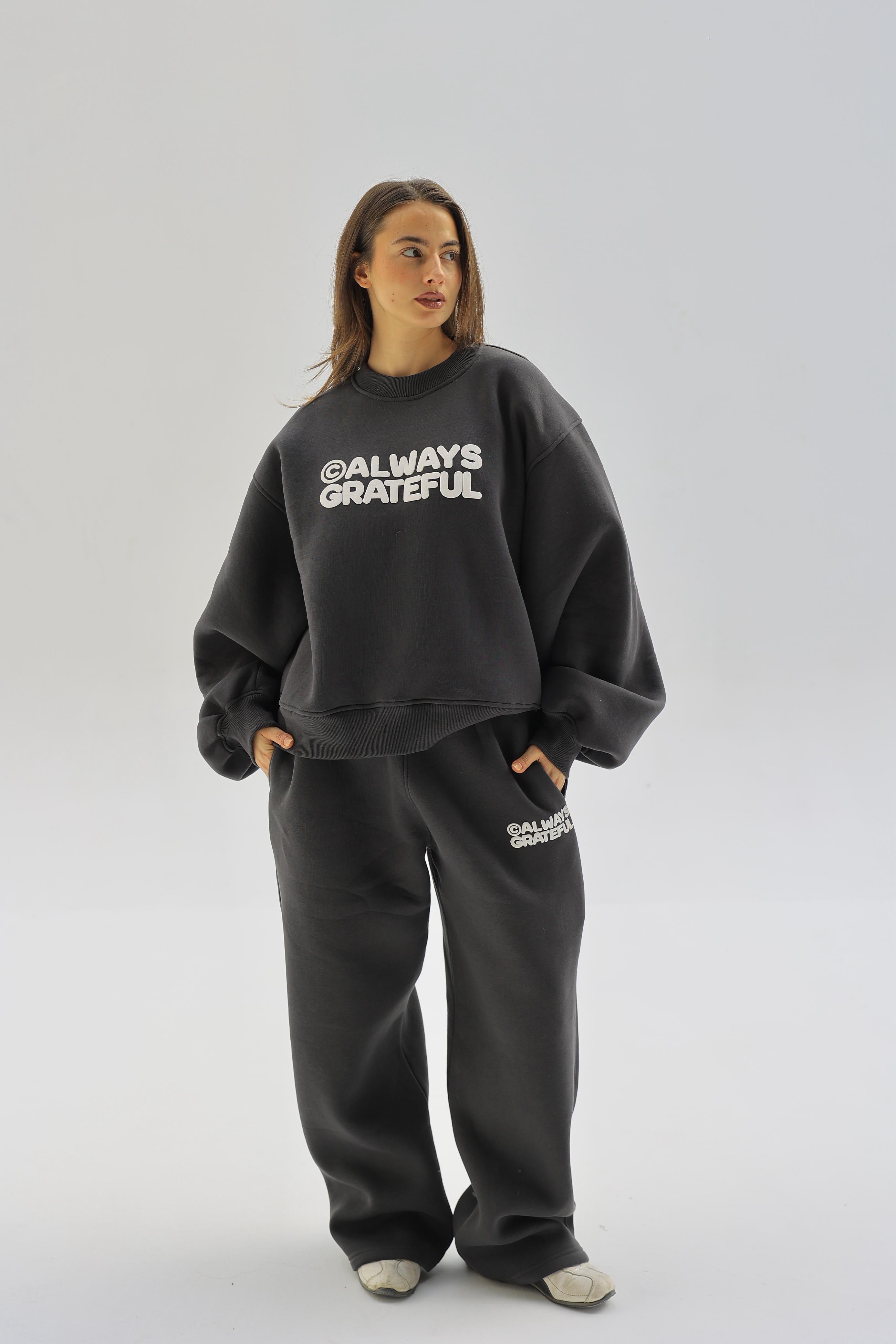 Always grateful crewneck