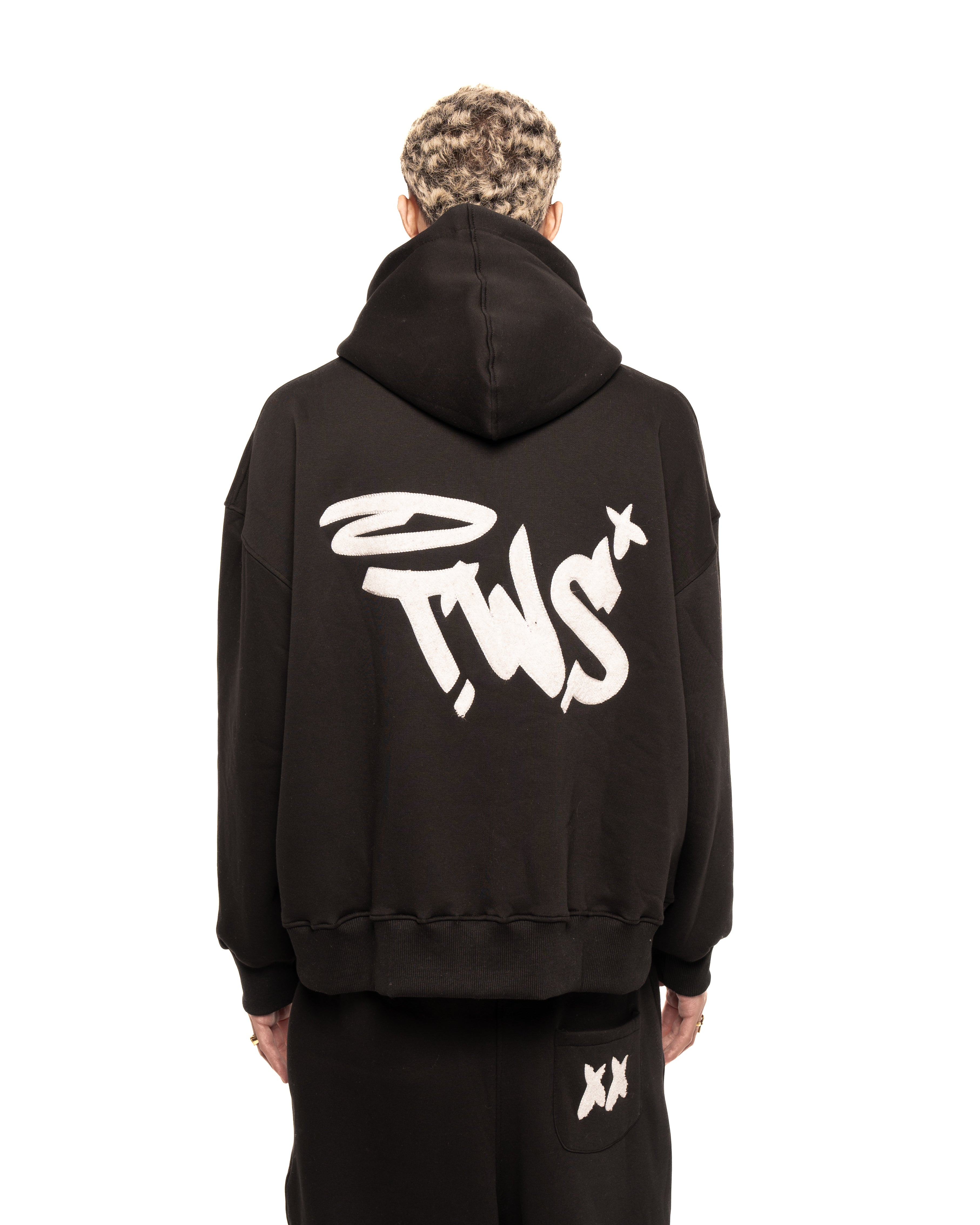 TWS black zipper