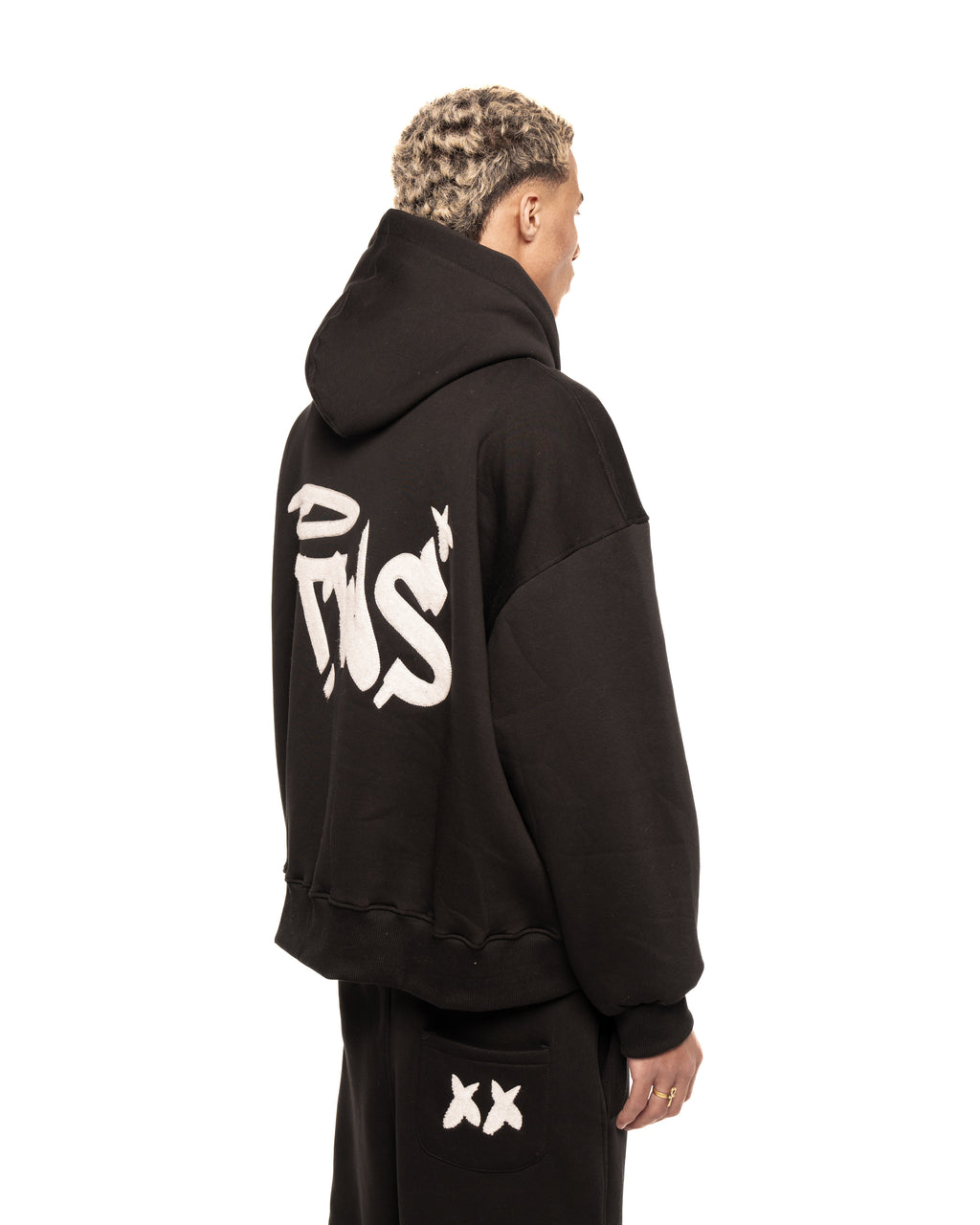 TWS black zipper
