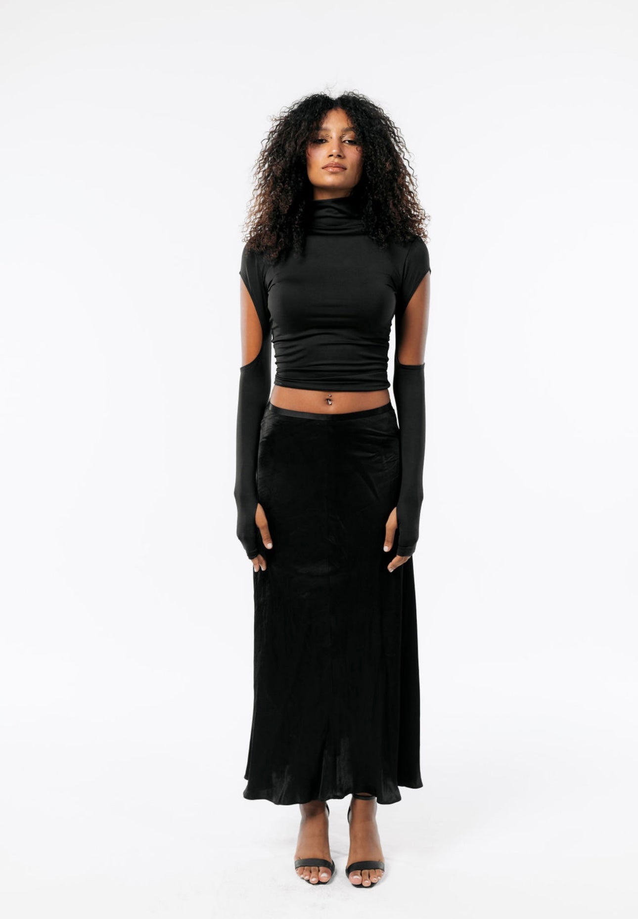 Black cut it sleeves